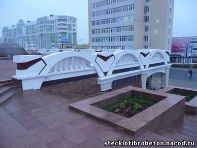 Использование стеклофибробетона при реконструкции площади Тысячелетия в Саранске.
